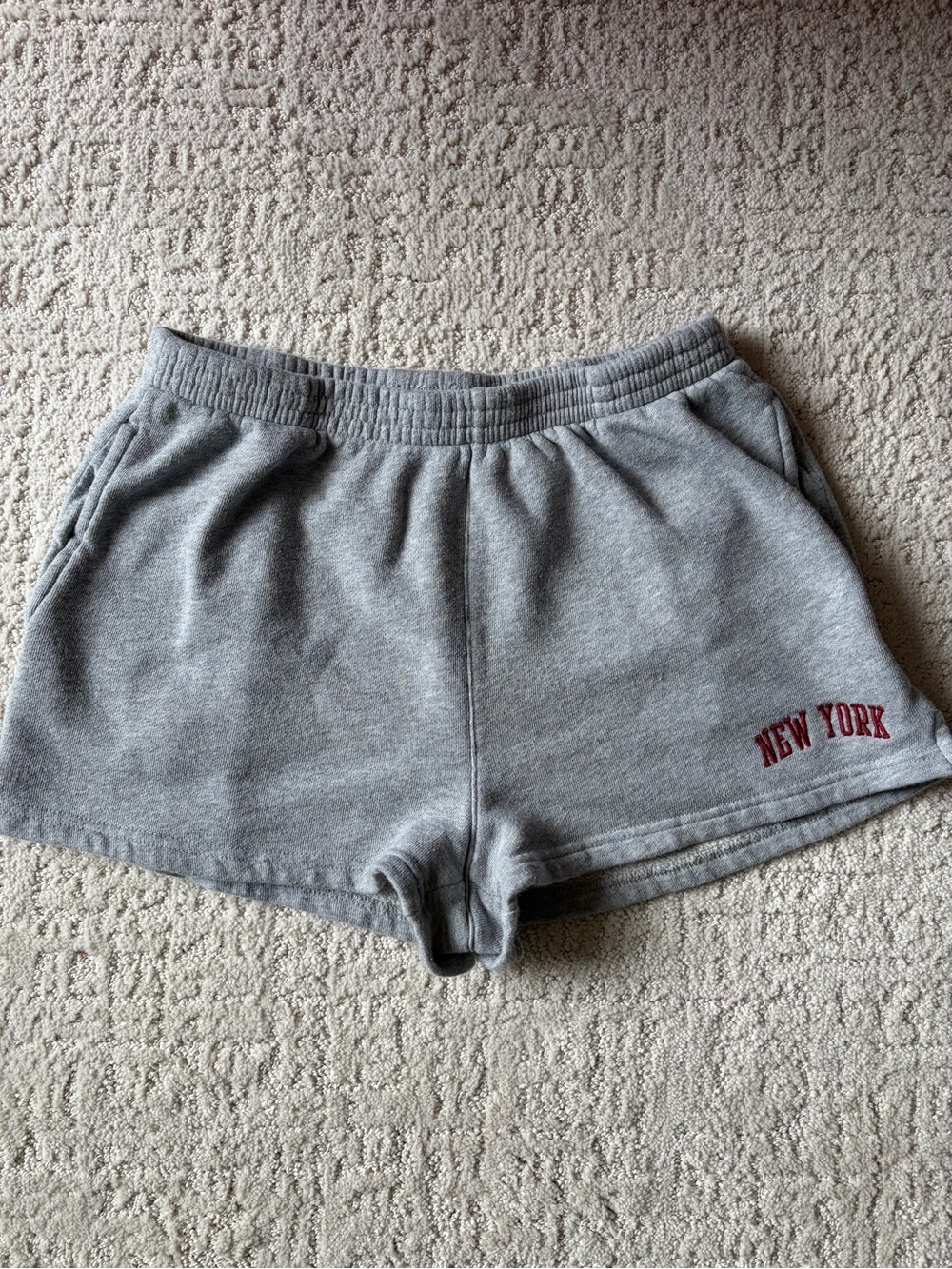 Brandy Melville Grey New York Shorts